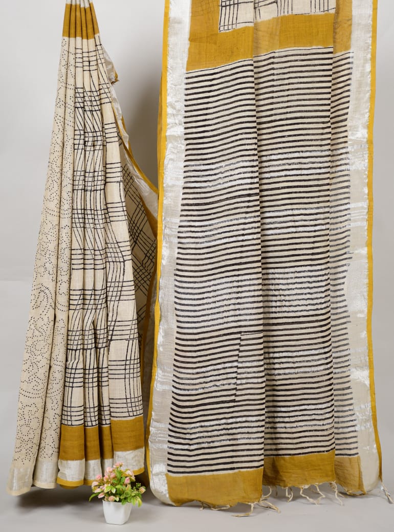 Linen saree: Mira