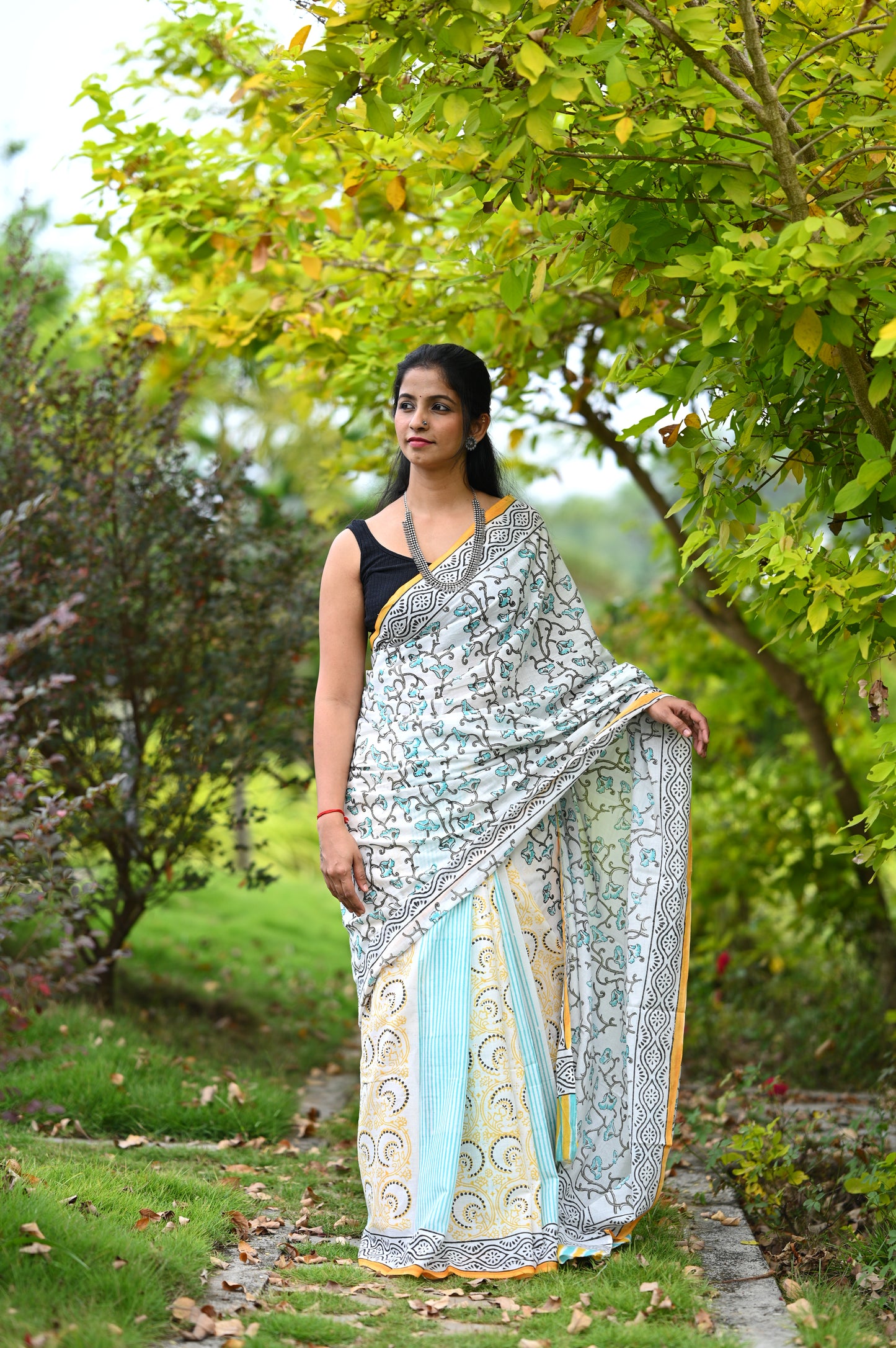 Mul Cotton Saree: Lathika