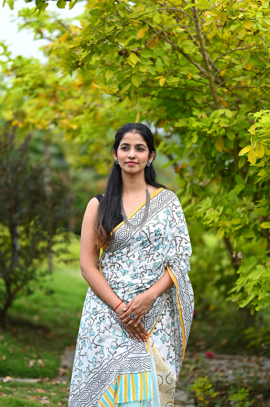 Mul Cotton Saree: Lathika